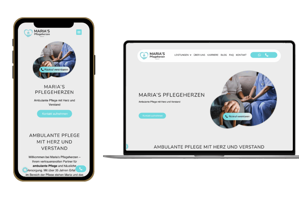 MariasPflegeherzen Website