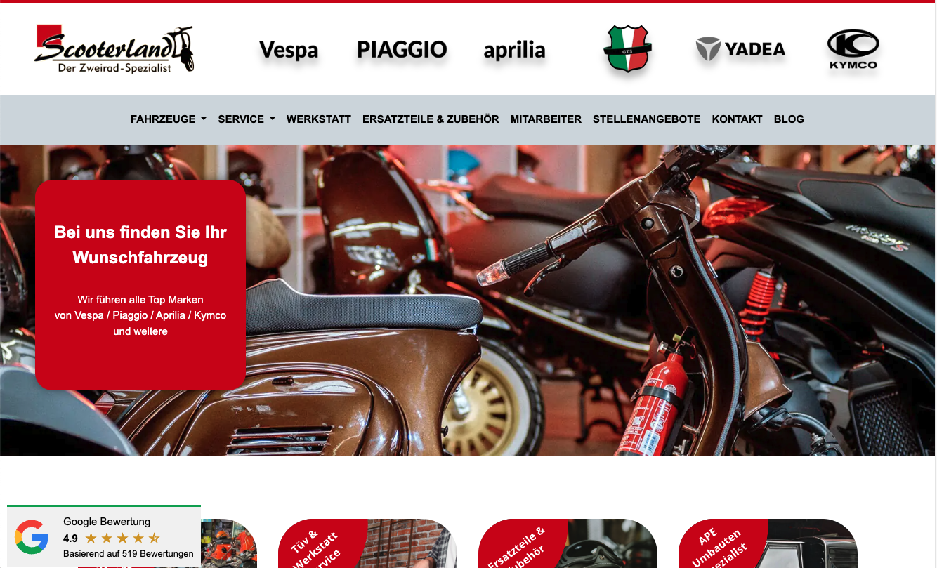 Startseite Scooterland